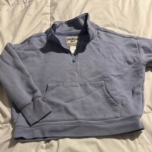 OshKosh B'gosh Girls Blue Zip Up Sweater Casual Comfort